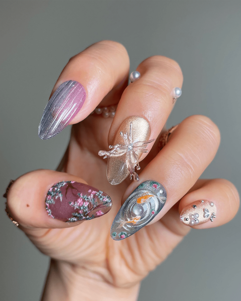 3D Butterfly Nails