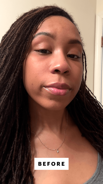 Taylor before applying the Tom Ford Traceless Soft Matte Concealer