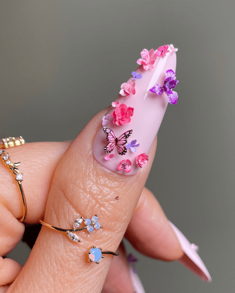 3D Butterfly Nails