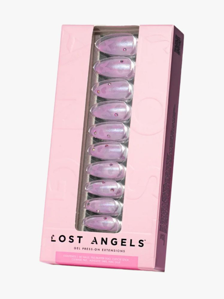 Lost Angels Y2K’d Me Press-ons in branded component on a light gray background