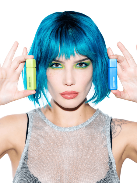 Image may contain Halsey Adult Person Hair Face Head Cosmetics and Lipstick