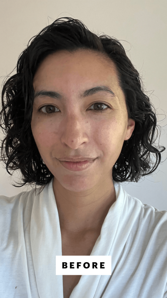 Selfie of Pai before applying La RochePosay Anthelios 50 Mineral Ultra Light Sunscreen